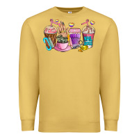 Antique Gold nail art  coffee cups Premium Sweatshirt - AdoDesignShop