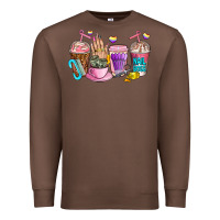 Chestnut nail art  coffee cups Premium Sweatshirt - AdoDesignShop