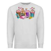 Dove Grey nail art  coffee cups Premium Sweatshirt - AdoDesignShop