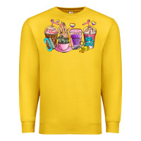 Lemon nail art  coffee cups Premium Sweatshirt - AdoDesignShop
