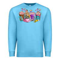 Ocean Blue nail art  coffee cups Premium Sweatshirt - AdoDesignShop