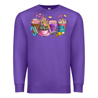 Purple nail art  coffee cups Premium Sweatshirt - AdoDesignShop