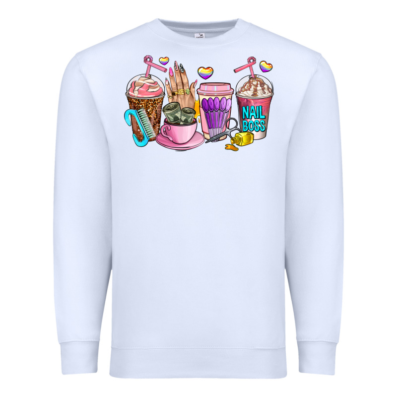 Nail Art  Coffee Cups Premium Sweatshirt by AdoDesignShop | Teevron
