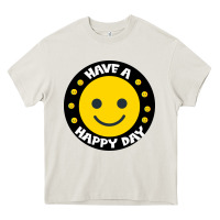 Cream Have A Happy Day Heavy Core Tee - Bettercallsaul