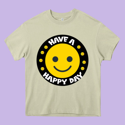 Have A Happy Day Heavy Core Tee Designed By Bettercallsaul