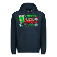 Navy 100 Nursing Student Tears Premium Hoodie - CowhideDigitalArt