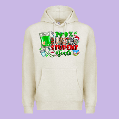 100 Nursing Student Tears Premium Hoodie Designed By Cowhidedigitalart