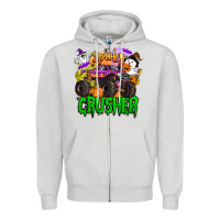 Spooky Crusher Monster Truck Zipper Hoodie | Teevron