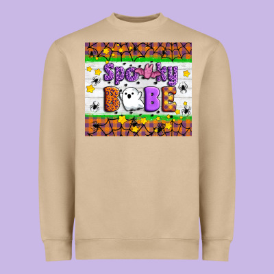 Spooky Babe Heavyweight Sweatshirt Designed By Artiststas