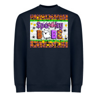 Navy Spooky Babe Heavyweight Sweatshirt - Artiststas