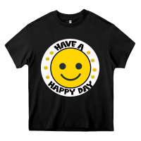 Black Have A Happy Day Heavy Core Tee - Bettercallsaul