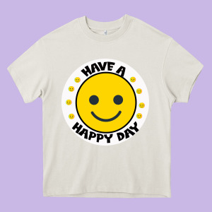Have A Happy Day Heavy Core Tee Designed By Bettercallsaul