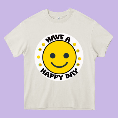 Have A Happy Day Heavy Core Tee Designed By Bettercallsaul