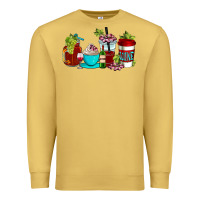 Antique Gold wine coffee cups Premium Sweatshirt - AdoDesignShop