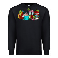 Black wine coffee cups Premium Sweatshirt - AdoDesignShop