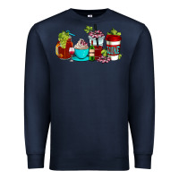 Navy wine coffee cups Premium Sweatshirt - AdoDesignShop