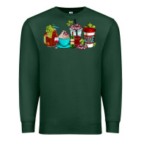 Sports Green wine coffee cups Premium Sweatshirt - AdoDesignShop