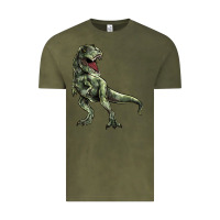 Vintage Olive T-rex Vintage Tee - HowdyJamesFarm