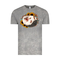 Cloud Rock happy hedgehog sunflower leopard Vintage Tee - Jasminsmagicworld