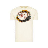 Vintage Arctic happy hedgehog sunflower leopard Vintage Tee - Jasminsmagicworld