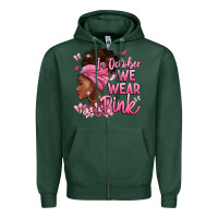 Sports Green in october we wear pink Zipper Hoodie - BarkalooDesign