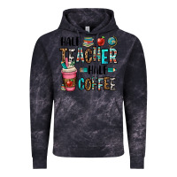 Cloud Black half teacher half coffee Vintage Hoodie - OliviaCreatesArt