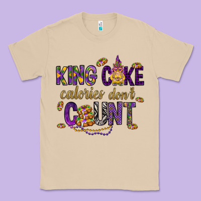 King Cake Calories Don't Count Classic Tee Designed By Howdyjamesfarm