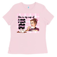 Bubblegum Pink retro housewife Ladies Tee - TumblerDesignByShophia