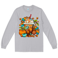 Moon Dust Thanksgiving Frappe Coffee Long Sleeve Tee - FaDigitalArtStudio