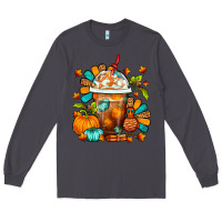 Smoke Thanksgiving Frappe Coffee Long Sleeve Tee - FaDigitalArtStudio