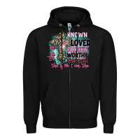 Black she is loved Zipper Hoodie - BarkalooDesign