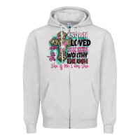 Dove Grey she is loved Zipper Hoodie - BarkalooDesign