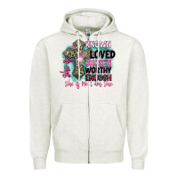 Oatmeal Heather she is loved Zipper Hoodie - BarkalooDesign