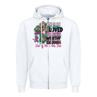White she is loved Zipper Hoodie - BarkalooDesign