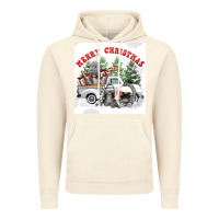 Vintage Artic merry chrıstmas Vintage Hoodie - FaDigitalArtStudio