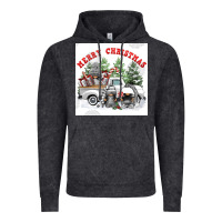 Vintage Black merry chrıstmas Vintage Hoodie - FaDigitalArtStudio