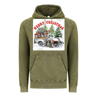 Vintage Olive merry chrıstmas Vintage Hoodie - FaDigitalArtStudio