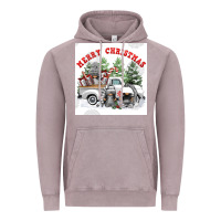 Vintage Zinc merry chrıstmas Vintage Hoodie - FaDigitalArtStudio