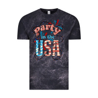 Cloud Black Party in the USA 4th of july Vintage Tee - HowdyJamesFarm