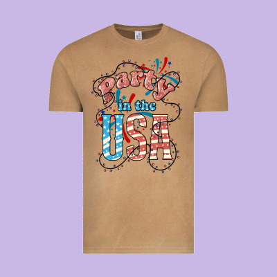 Party In The Usa 4th Of July Vintage Tee Designed By Howdyjamesfarm