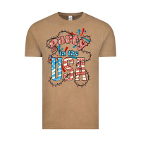 Vintage Coffee Party in the USA 4th of july Vintage Tee - HowdyJamesFarm