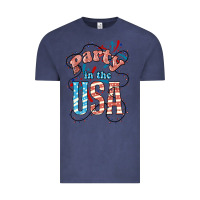Vintage Denim Party in the USA 4th of july Vintage Tee - HowdyJamesFarm