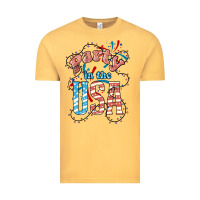 Vintage Mustard Party in the USA 4th of july Vintage Tee - HowdyJamesFarm