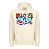 Sandshell American babe Premium Hoodie - CowhideDigitalArt