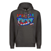 Smoke American babe Premium Hoodie - CowhideDigitalArt