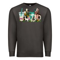Smoke cow coffee cups Premium Sweatshirt - AdoDesignShop