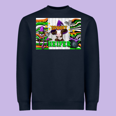 Spooky Heifer Heavyweight Sweatshirt Designed By Artiststas