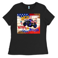 Black red white & boom Ladies Tee - TumblerDesignByShophia