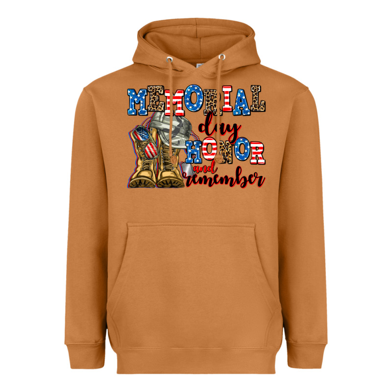 Memorial Day Honor And Remember Heavyweight Hoodie by AdoDesignShop | Teevron