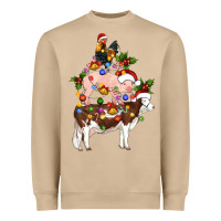 Mushroom stacked christmas farm animals Heavyweight Sweatshirt - Artiststas
